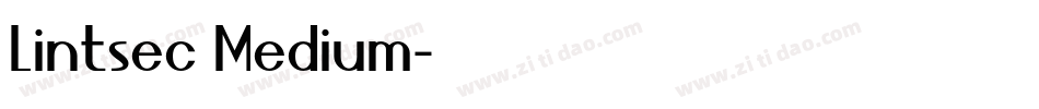 Lintsec Medium字体转换